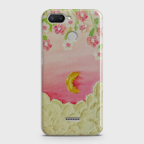 Xiaomi Redmi 6 Cover - Floral Series - Design 7 - Pink & Yellow - Matte Finish - Snap On Hard Case with LifeTime Colors Guarantee