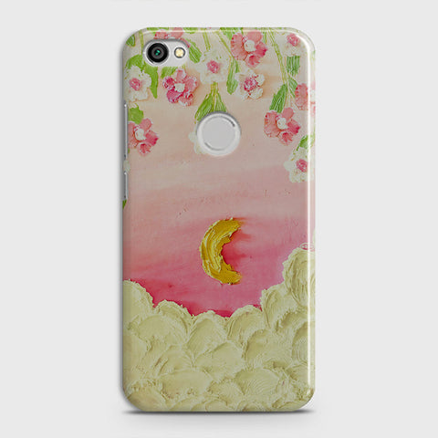 Xiaomi Redmi Note 5A  Cover - Floral Series - Design 7 - Pink & Yellow - Matte Finish - Snap On Hard Case with LifeTime Colors Guarantee