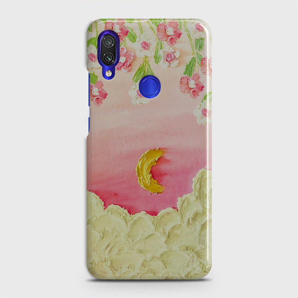 Xiaomi Redmi Note 7 Cover - Floral Series - Design 7 - Pink & Yellow - Matte Finish - Snap On Hard Case with LifeTime Colors Guarantee