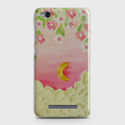 Xiaomi Redmi 4A Cover - Floral Series - Design 7 - Pink & Yellow - Matte Finish - Snap On Hard Case with LifeTime Colors Guarantee