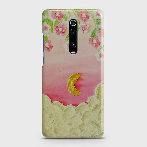 Xiaomi Redmi K20 Cover - Floral Series - Design 7 - Pink & Yellow - Matte Finish - Snap On Hard Case with LifeTime Colors Guarantee