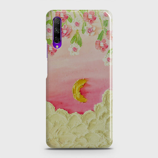 Honor 9X Cover - Floral Series - Design 7 - Pink & Yellow - Matte Finish - Snap On Hard Case with LifeTime Colors Guarantee