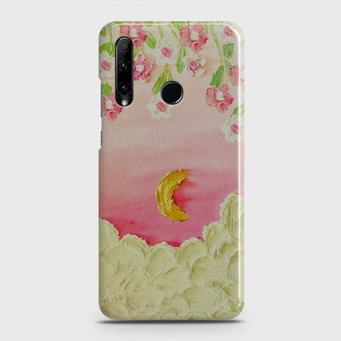 Honor 20 lite Cover - Floral Series - Design 7 - Pink & Yellow - Matte Finish - Snap On Hard Case with LifeTime Colors Guarantee