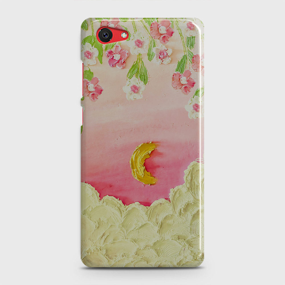 Vivo Y71 Cover - Floral Series - Design 7 - Pink & Yellow - Matte Finish - Snap On Hard Case with LifeTime Colors Guarantee