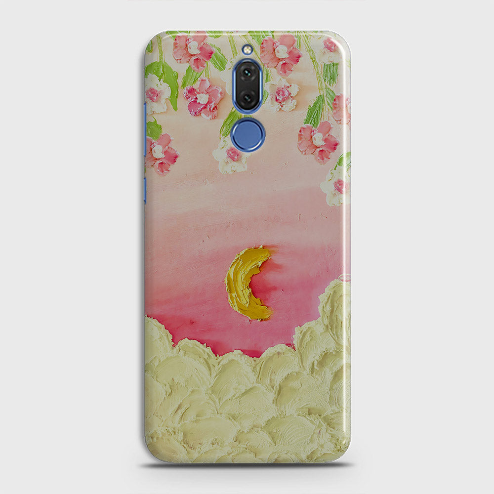 Huawei Mate 10 Lite Cover - Floral Series - Design 7 - Pink & Yellow - Matte Finish - Snap On Hard Case with LifeTime Colors Guarantee