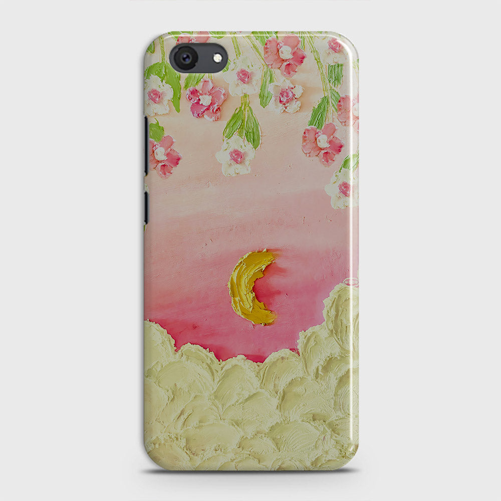 Vivo Y81i Cover - Floral Series - Design 7 - Pink & Yellow - Matte Finish - Snap On Hard Case with LifeTime Colors Guarantee