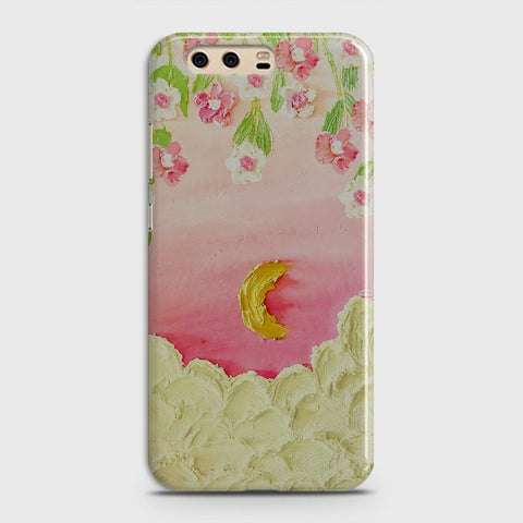 Huawei P10 Cover - Floral Series - Design 7 - Pink & Yellow - Matte Finish - Snap On Hard Case with LifeTime Colors Guarantee