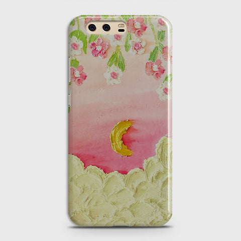 Huawei P10 Plus Cover - Floral Series - Design 7 - Pink & Yellow - Matte Finish - Snap On Hard Case with LifeTime Colors Guarantee