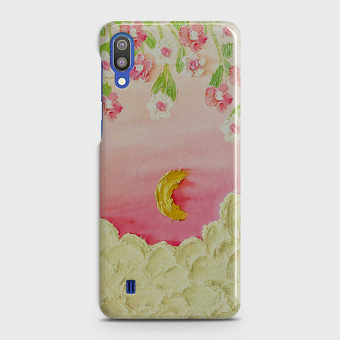 Samsung Galaxy M10 Cover - Floral Series - Design 7 - Pink & Yellow - Matte Finish - Snap On Hard Case with LifeTime Colors Guarantee