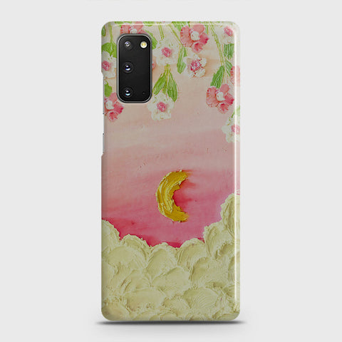 Samsung Galaxy S20 Cover - Floral Series - Design 7 - Pink & Yellow - Matte Finish - Snap On Hard Case with LifeTime Colors Guarantee