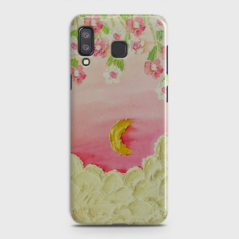 Samsung Galaxy A9 Star Cover - Floral Series - Design 7 - Pink & Yellow - Matte Finish - Snap On Hard Case with LifeTime Colors Guarantee