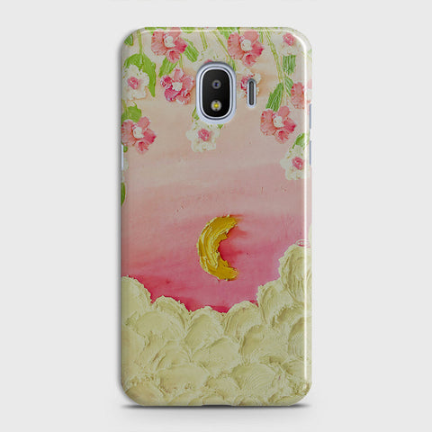 Samsung Galaxy Grand Prime Pro / J2 Pro 2018 Cover - Floral Series - Design 7 - Pink & Yellow - Matte Finish - Snap On Hard Case with LifeTime Colors Guarantee