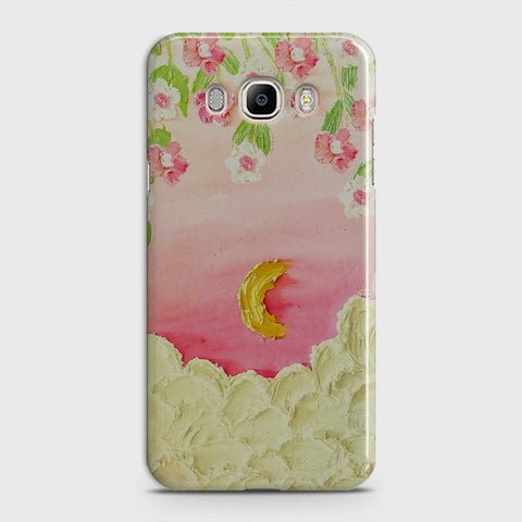 Samsung Galaxy J5 2016 / J510 Cover - Floral Series - Design 7 - Pink & Yellow - Matte Finish - Snap On Hard Case with LifeTime Colors Guarantee