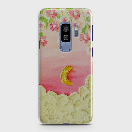 Samsung Galaxy S9 Plus Cover - Floral Series - Design 7 - Pink & Yellow - Matte Finish - Snap On Hard Case with LifeTime Colors Guarantee