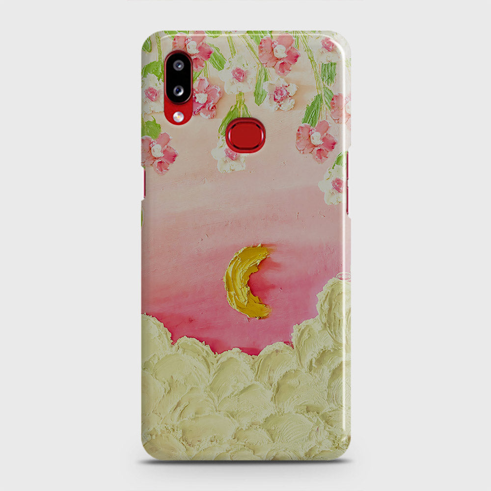 Samsung Galaxy A10s Cover - Floral Series - Design 7 - Pink & Yellow - Matte Finish - Snap On Hard Case with LifeTime Colors Guarantee