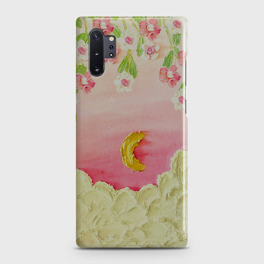 Samsung Galaxy Note 10 Plus Cover - Floral Series - Design 7 - Pink & Yellow - Matte Finish - Snap On Hard Case with LifeTime Colors Guarantee