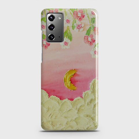 Samsung Galaxy Note 20 Cover - Floral Series - Design 7 - Pink & Yellow - Matte Finish - Snap On Hard Case with LifeTime Colors Guarantee