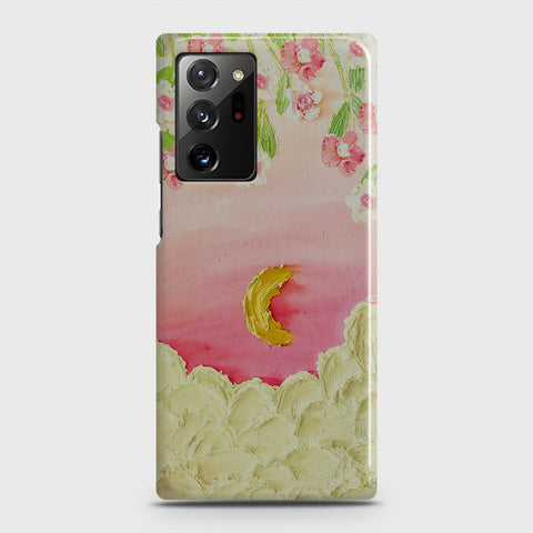 Samsung Galaxy Note 20 Ultra Cover - Floral Series - Design 7 - Pink & Yellow - Matte Finish - Snap On Hard Case with LifeTime Colors Guarantee