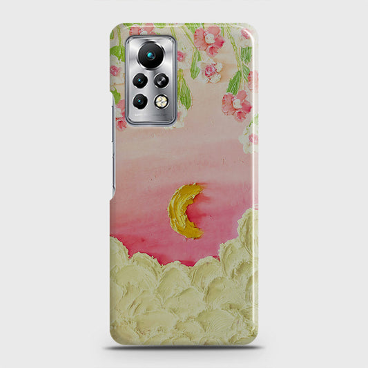 Infinix Note 11 Pro Cover - Floral Series - Design 7 - Pink & Yellow - Matte Finish - Snap On Hard Case with LifeTime Colors Guarantee