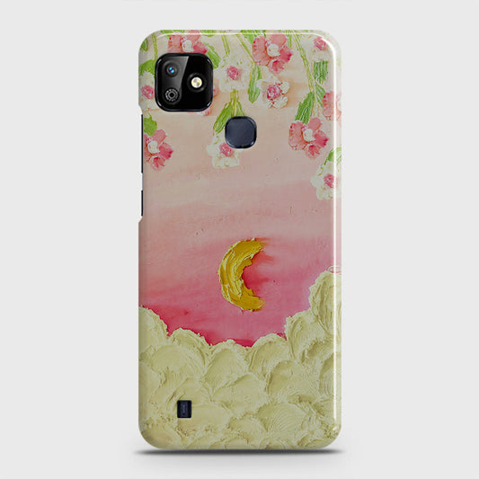 Infinix Smart HD 2021 Cover - Floral Series - Design 7 - Pink & Yellow - Matte Finish - Snap On Hard Case with LifeTime Colors Guarantee