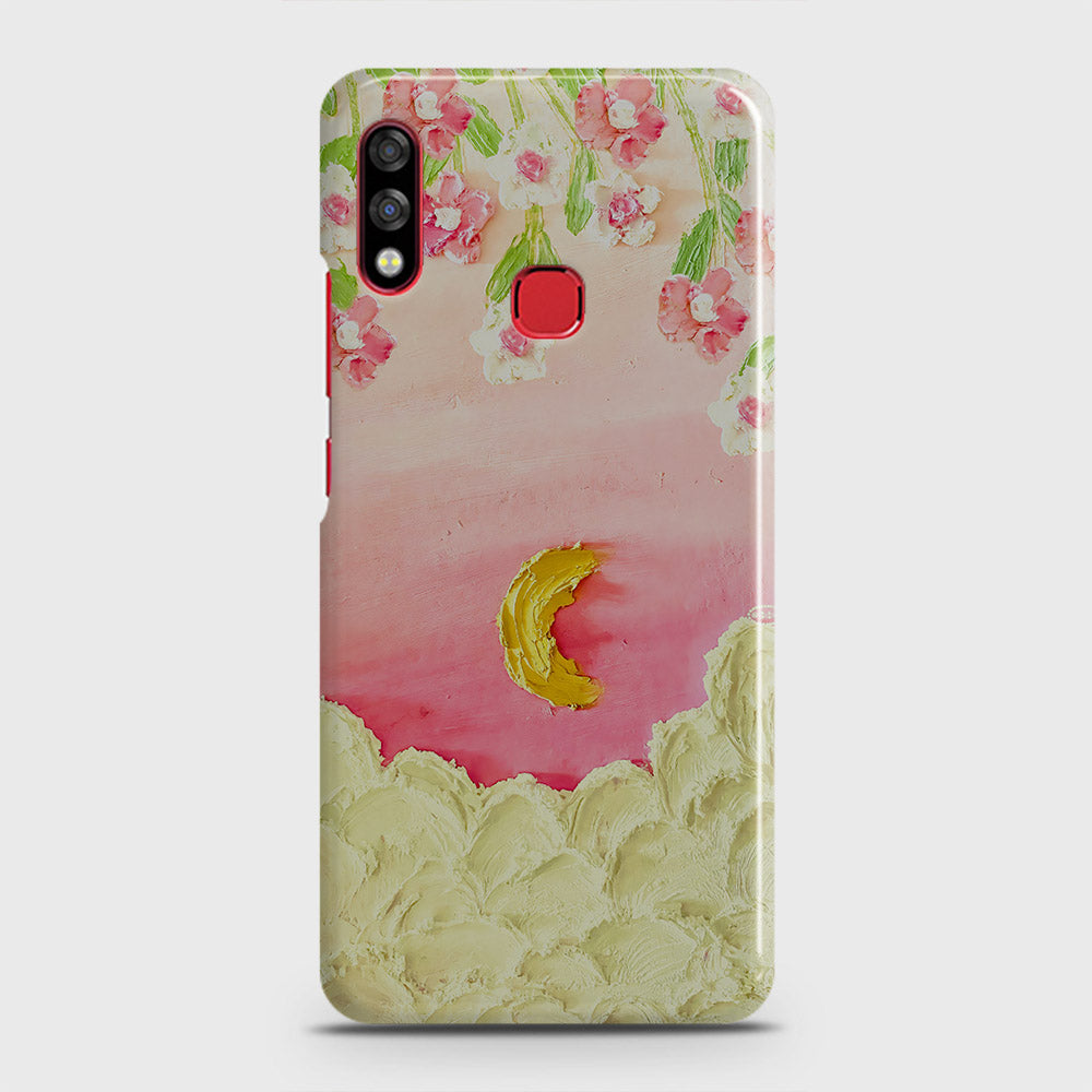 Infinix Hot 7 Pro Cover - Floral Series - Design 7 - Pink & Yellow - Matte Finish - Snap On Hard Case with LifeTime Colors Guarantee