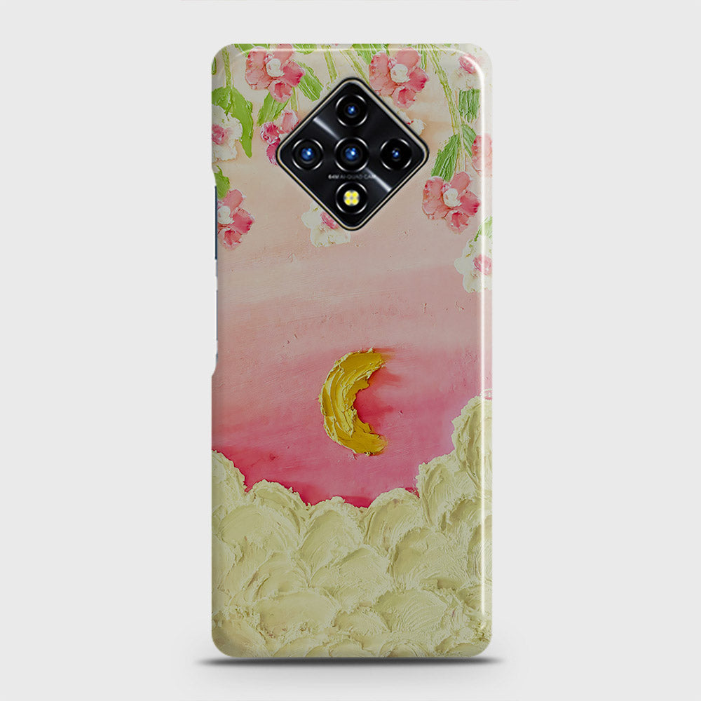 Infinix Zero 8 Cover - Floral Series - Design 7 - Pink & Yellow - Matte Finish - Snap On Hard Case with LifeTime Colors Guarantee