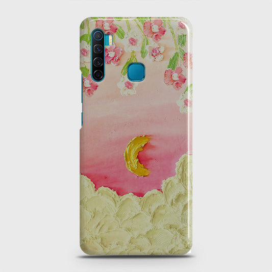 Infinix S5 - Floral Series - Design 7 - Pink & Yellow - Matte Finish - Snap On Hard Case with LifeTime Colors Guarantee