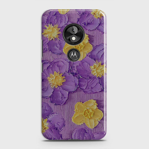 Motorola Moto E5 / G6 Play Cover - Floral Series - Design 8 - Purple & Yellow - Matte Finish - Snap On Hard Case with LifeTime Colors Guarantee