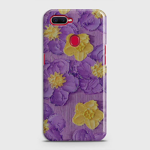 Realme 2 Pro Cover - Floral Series - Design 8 - Purple & Yellow - Matte Finish - Snap On Hard Case with LifeTime Colors Guarantee