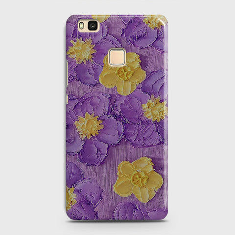 Huawei P9 Lite Cover - Floral Series - Design 8 - Purple & Yellow - Matte Finish - Snap On Hard Case with LifeTime Colors Guarantee