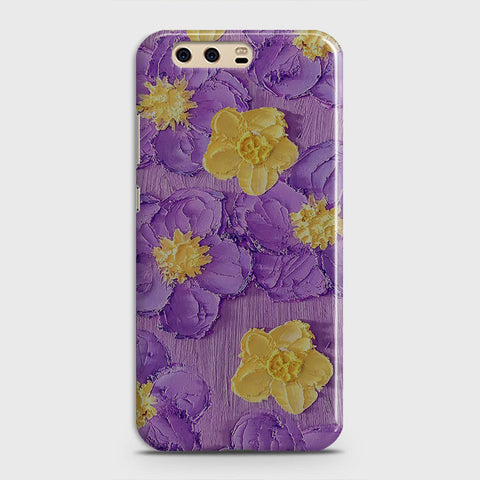 Huawei P10 Plus Cover - Floral Series - Design 8 - Purple & Yellow - Matte Finish - Snap On Hard Case with LifeTime Colors Guarantee