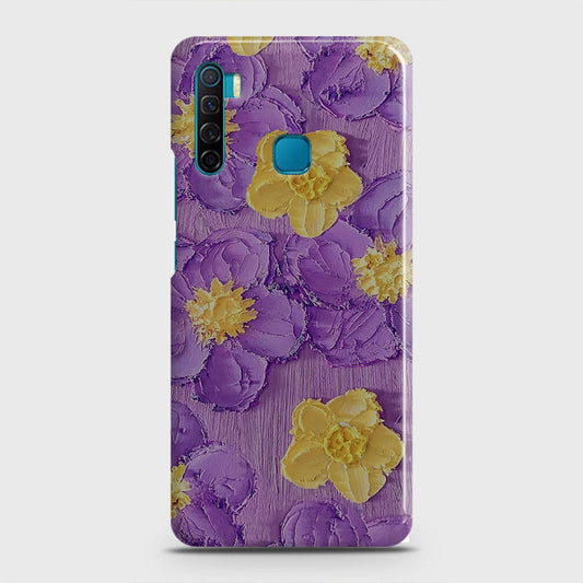 Infinix S5 - Floral Series - Design 8 - Purple & Yellow - Matte Finish - Snap On Hard Case with LifeTime Colors Guarantee