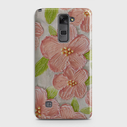 LG Stylus 2 / Stylus 2 Plus / Stylo 2 / Stylo 2 Plus Cover - Floral Series  - Design 9 - Pink & Green - Matte Finish - Snap On Hard Case with LifeTime Colors Guarantee