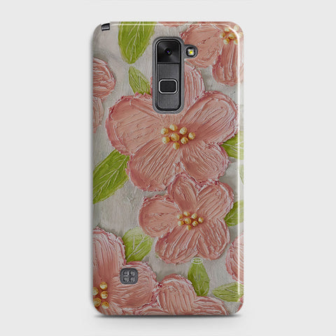 LG Stylus 2 / Stylus 2 Plus / Stylo 2 / Stylo 2 Plus Cover - Floral Series  - Design 9 - Pink & Green - Matte Finish - Snap On Hard Case with LifeTime Colors Guarantee