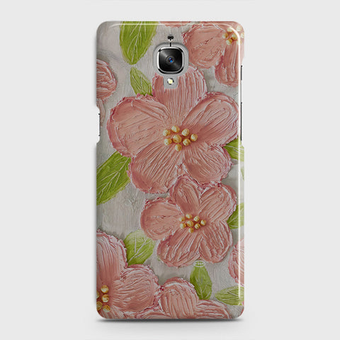 OnePlus 3  Cover - Floral Series - Design 9 - Pink & Green - Matte Finish - Snap On Hard Case with LifeTime Colors Guarantee