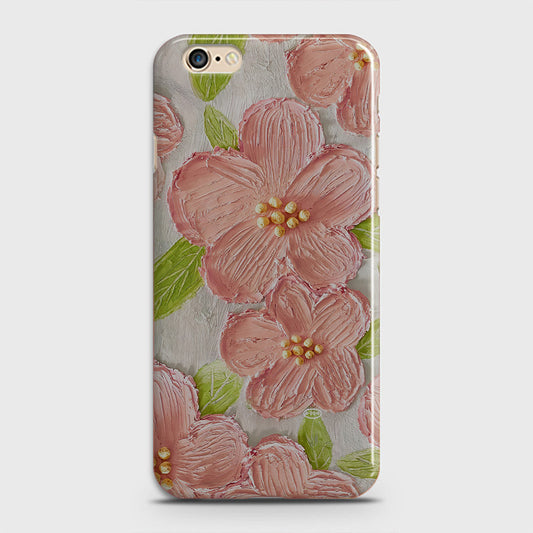 iPhone 6S Cover - Floral Series - Design 9 - Pink & Green - Matte Finish - Snap On Hard Case with LifeTime Colors Guarantee