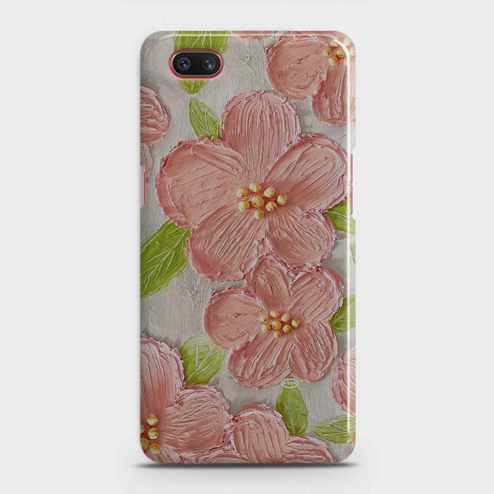 Realme C2 with out flash Forest hole Cover - Floral Series - Design 9 - Pink & Green - Matte Finish - Snap On Hard Case with LifeTime Colors Guarantee