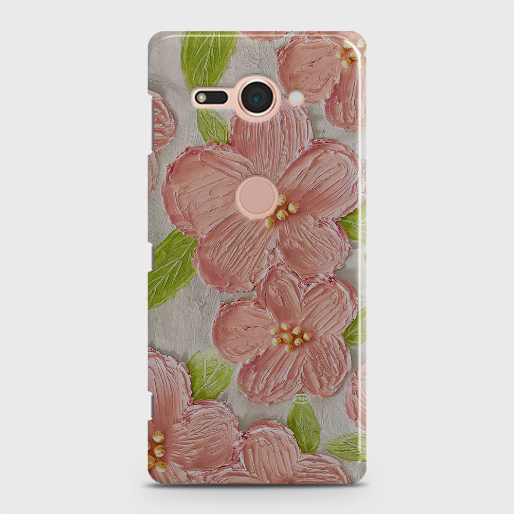 Sony Xperia XZ2 Compact Cover - Floral Series - Design 9 - Pink & Green - Matte Finish - Snap On Hard Case with LifeTime Colors Guarantee