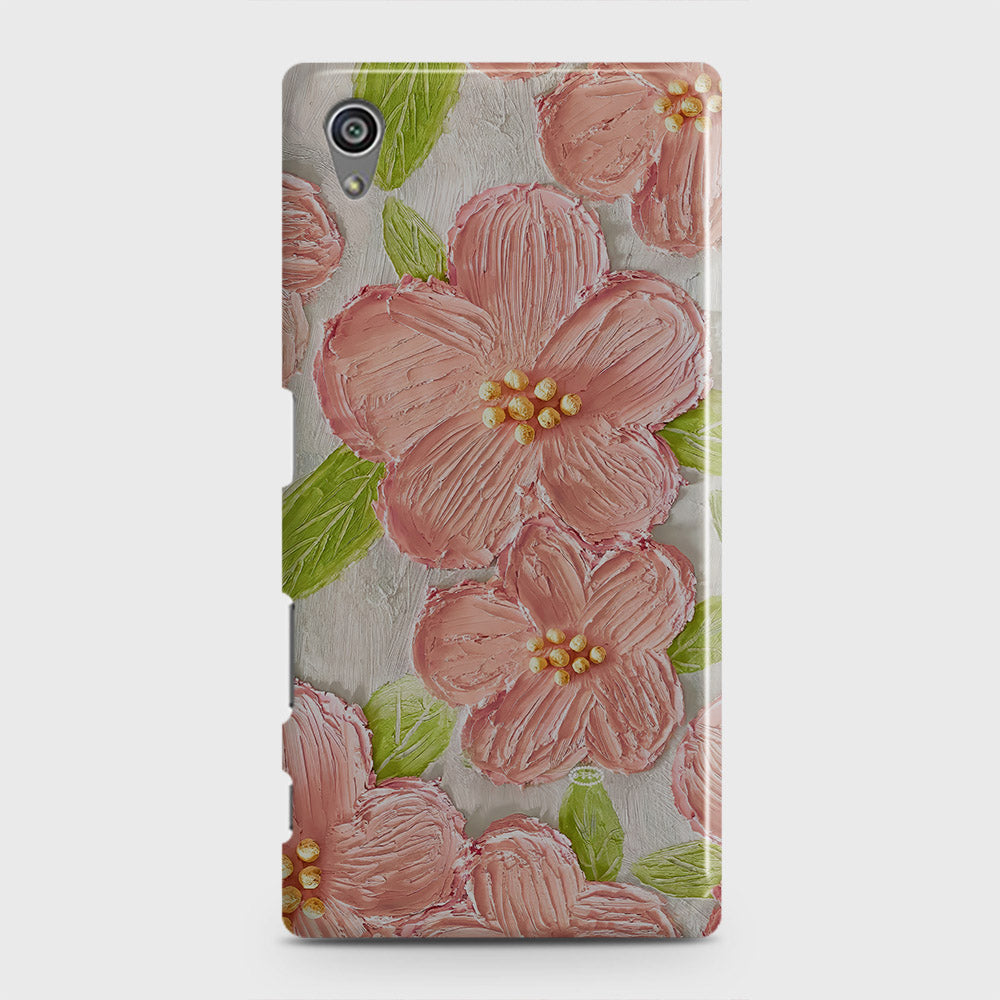 Sony Xperia Z5 Cover - Floral Series - Design 9 - Pink & Green - Matte Finish - Snap On Hard Case with LifeTime Colors Guarantee