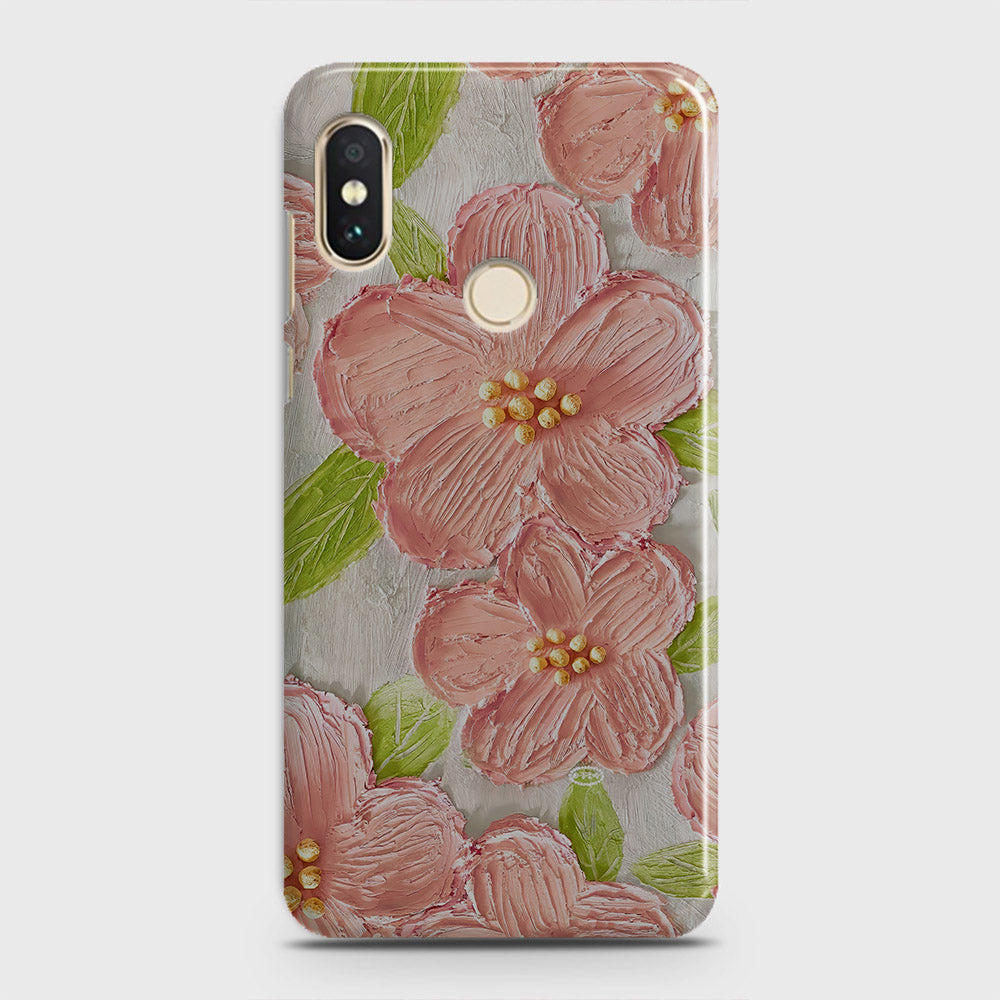 Xiaomi Mi 8 Cover - Floral Series - Design 8 - Purple & Yellow - Matte Finish - Snap On Hard Case with LifeTime Colors Guarantee