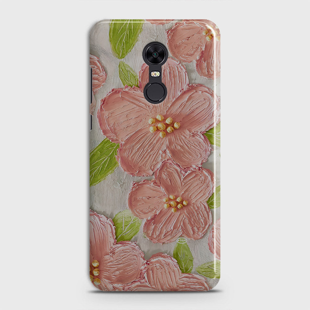 Xiaomi Redmi Note 5  Cover - Floral Series - Design 8 - Purple & Yellow - Matte Finish - Snap On Hard Case with LifeTime Colors Guarantee