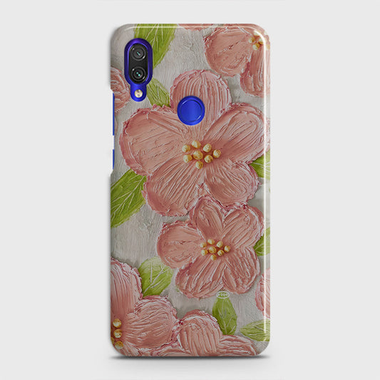 Xiaomi Redmi Note 7 Cover - Floral Series - Design 8 - Purple & Yellow - Matte Finish - Snap On Hard Case with LifeTime Colors Guarantee