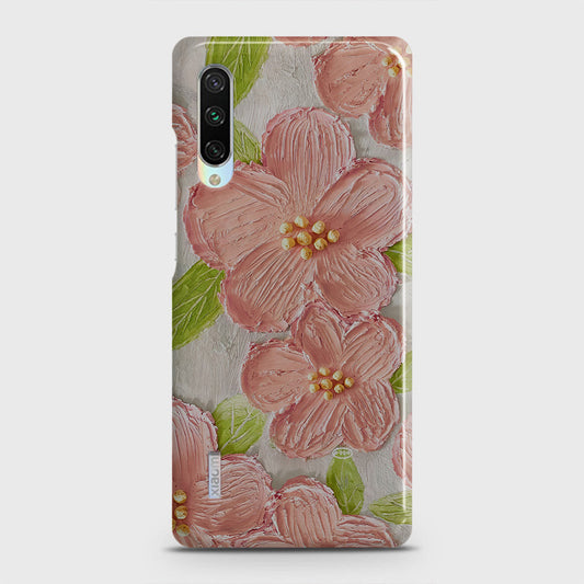 Xiaomi Mi A3 Cover - Floral Series - Design 8 - Purple & Yellow - Matte Finish - Snap On Hard Case with LifeTime Colors Guarantee