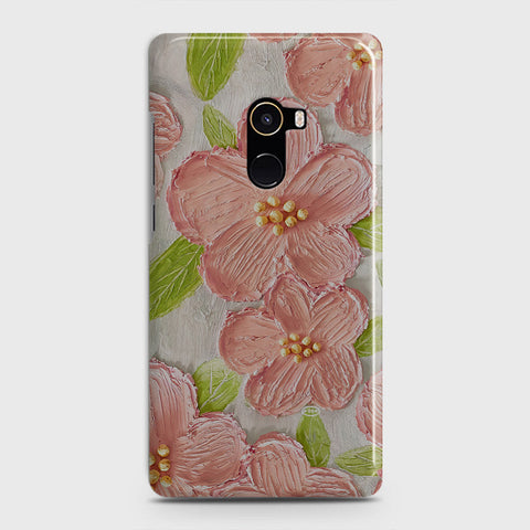 Xiaomi Mi Mix 2 Cover - Floral Series - Design 8 - Purple & Yellow - Matte Finish - Snap On Hard Case with LifeTime Colors Guarantee