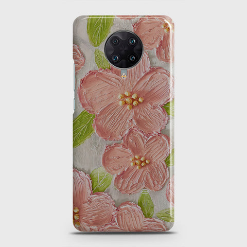 Xiaomi Poco F2 Pro Cover - Floral Series - Design 8 - Purple & Yellow - Matte Finish - Snap On Hard Case with LifeTime Colors Guarantee