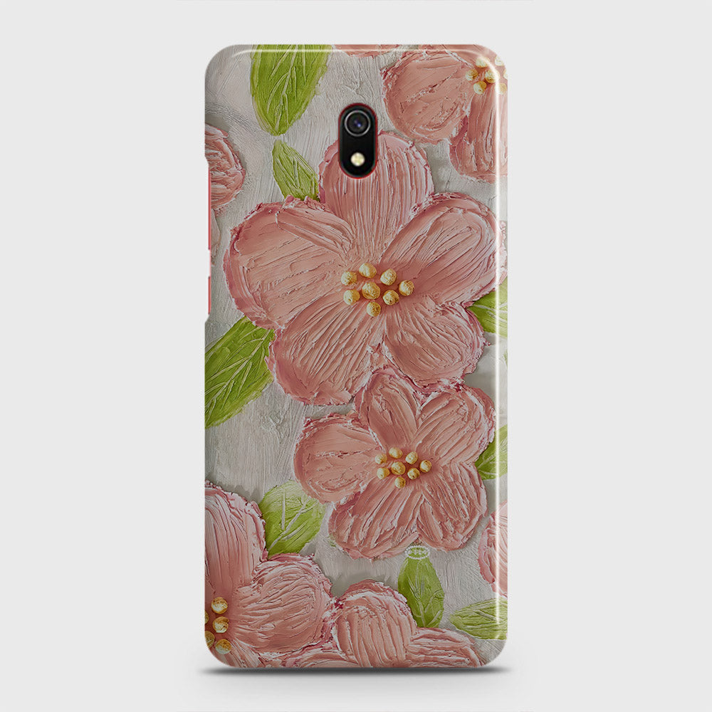 Xiaomi Redmi 8A Cover - Floral Series - Design 8 - Purple & Yellow - Matte Finish - Snap On Hard Case with LifeTime Colors Guarantee