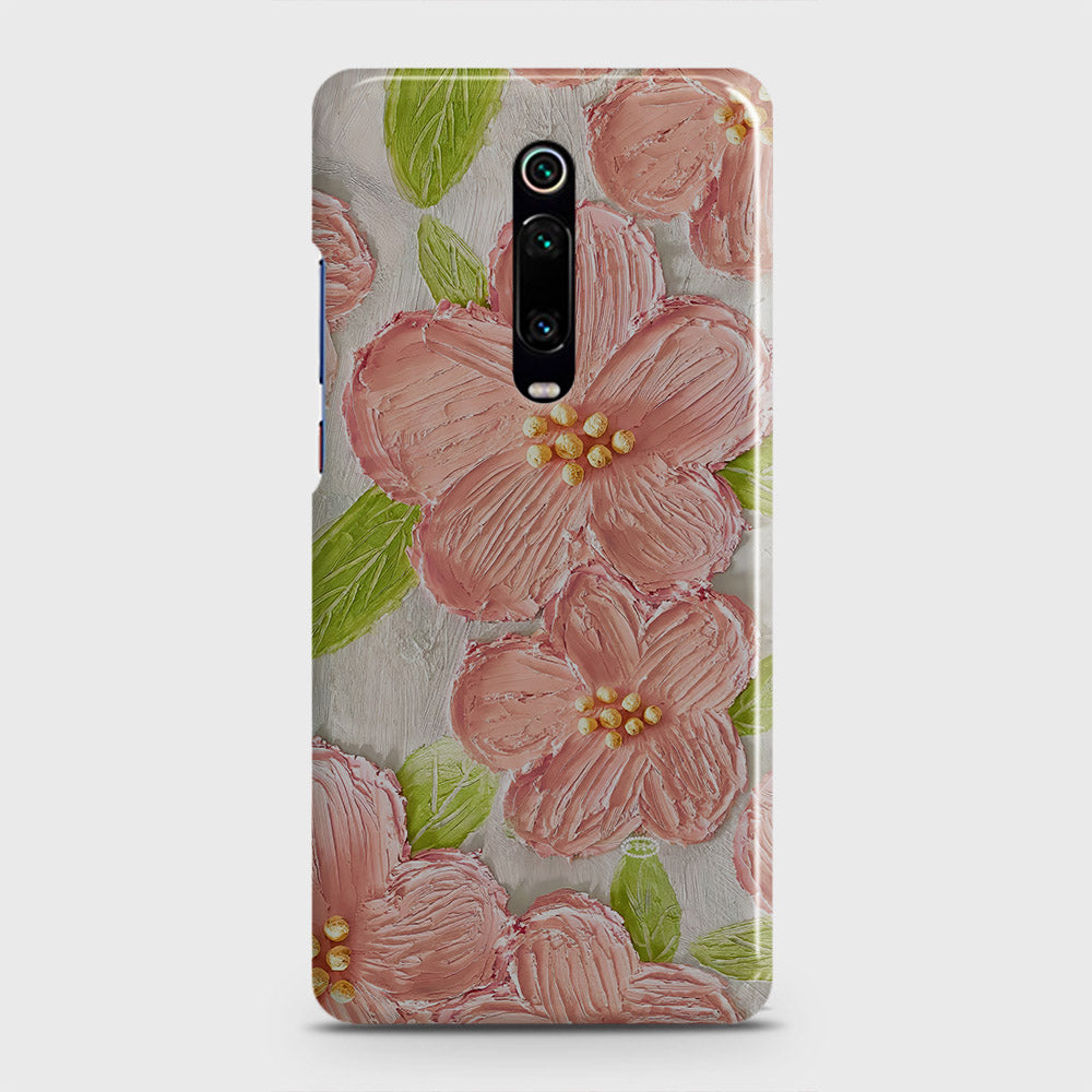 Xiaomi Mi 9T Cover - Floral Series - Design 8 - Purple & Yellow - Matte Finish - Snap On Hard Case with LifeTime Colors Guarantee