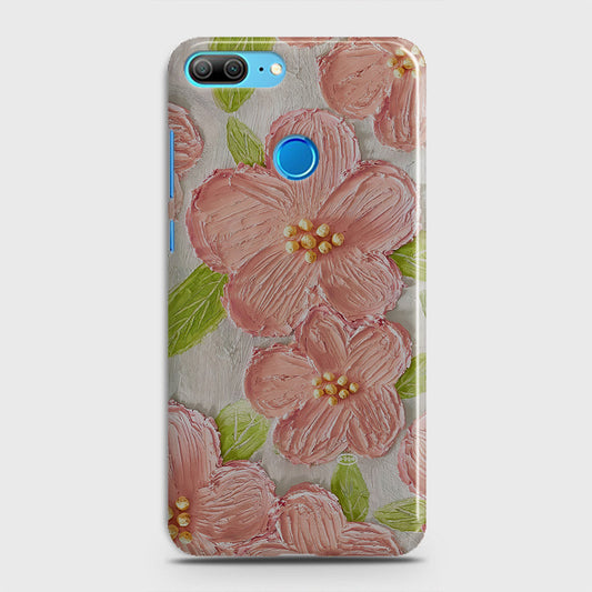 Huawei Honor 10 Cover - Floral Series - Design 9 - Pink & Green - Matte Finish - Snap On Hard Case with LifeTime Colors Guarantee