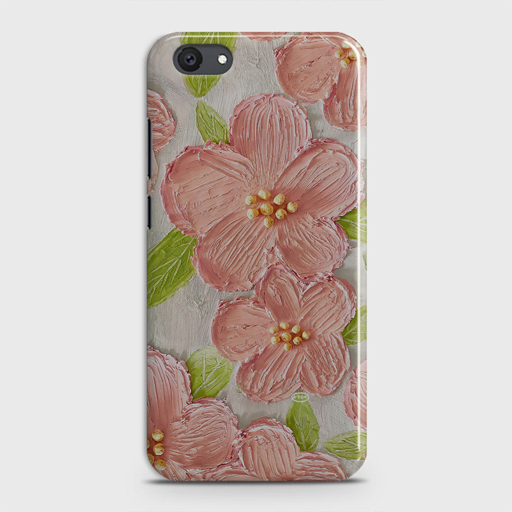 Vivo Y81i Cover - Floral Series - Design 9 - Pink & Green - Matte Finish - Snap On Hard Case with LifeTime Colors Guarantee