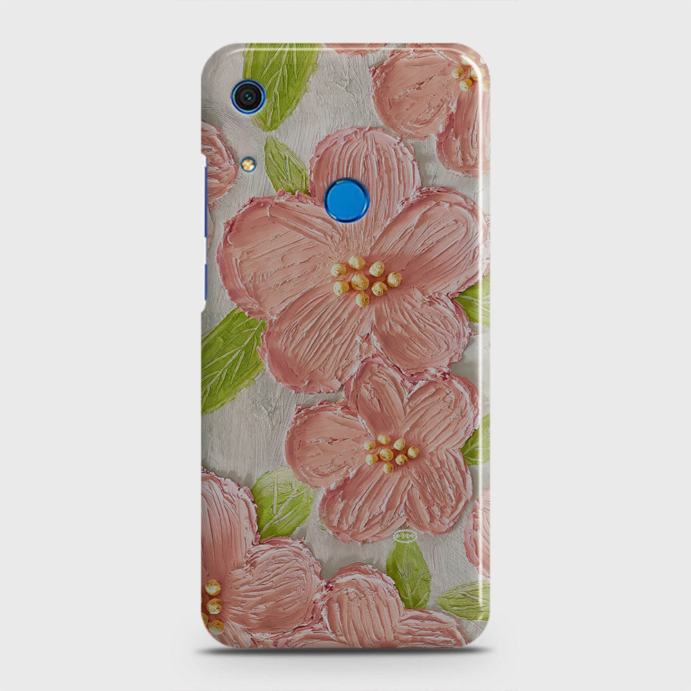 Huawei Y6s 2019 Cover - Floral Series - Design 9 - Pink & Green - Matte Finish - Snap On Hard Case with LifeTime Colors Guarantee